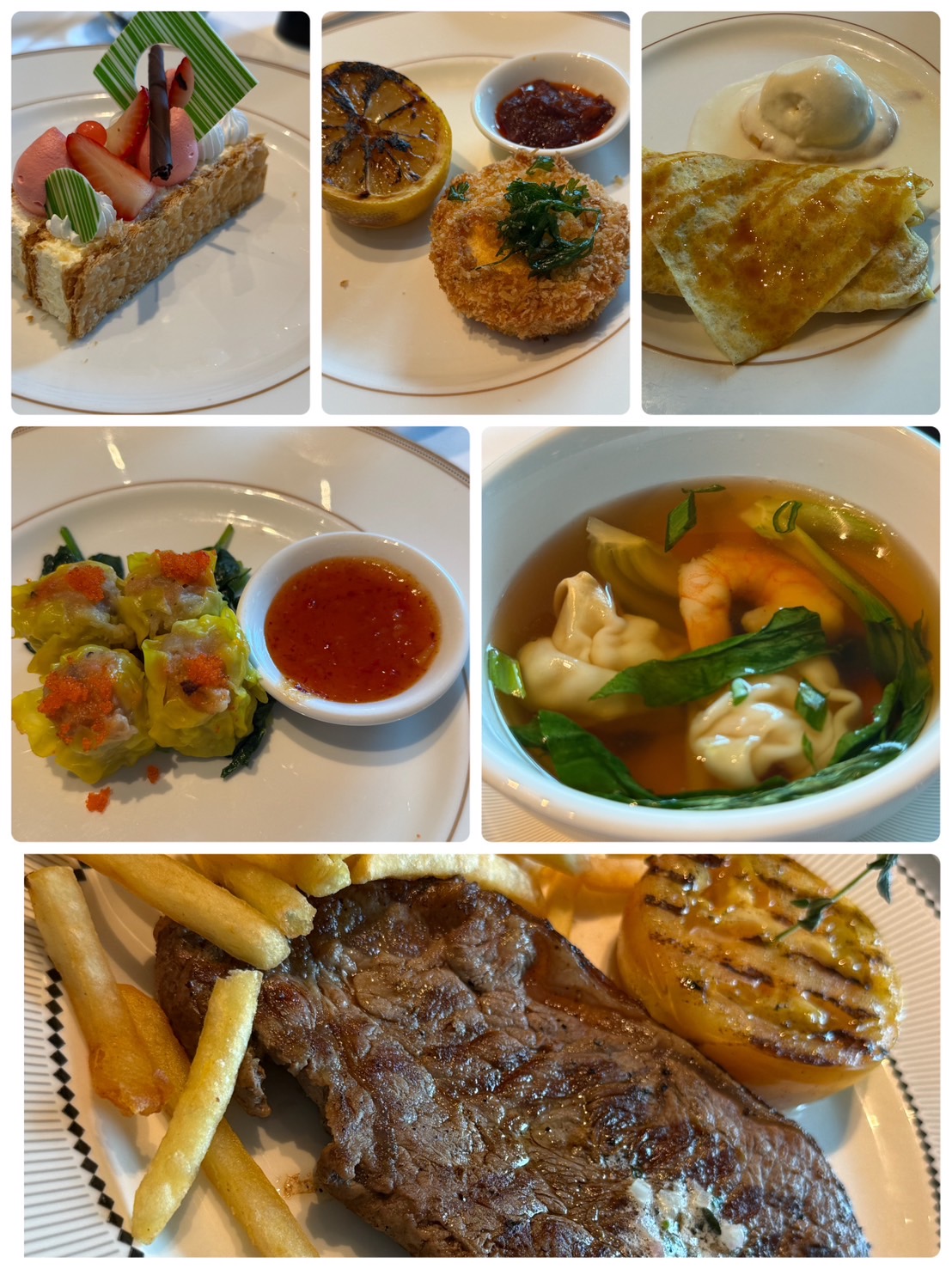 2日目のランチ。撮ったお料理の写真をまとめました🍽️