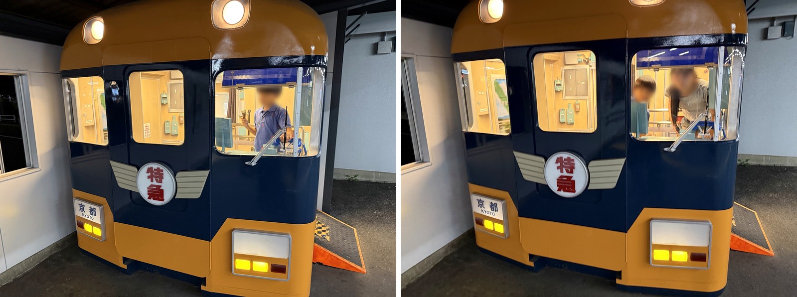 駅の電車の撮影スポットで。帰り道も写真は増える😂