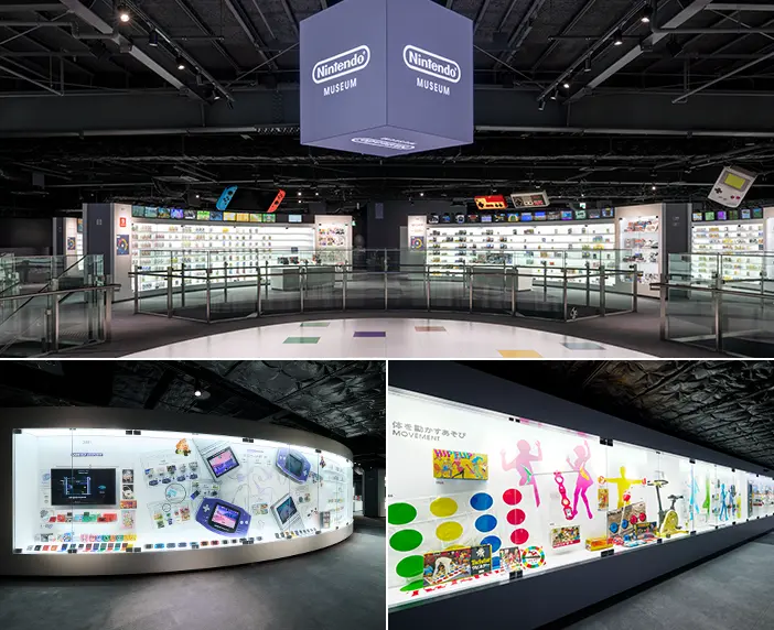 ニンテンドーミュージアムの展示を紹介する公式参考画像